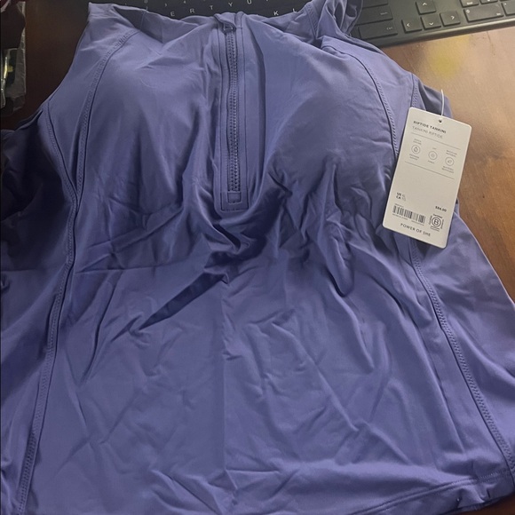 Womens Athleta brand Riptide Tankini top periwinkle blue - Picture 8 of 9